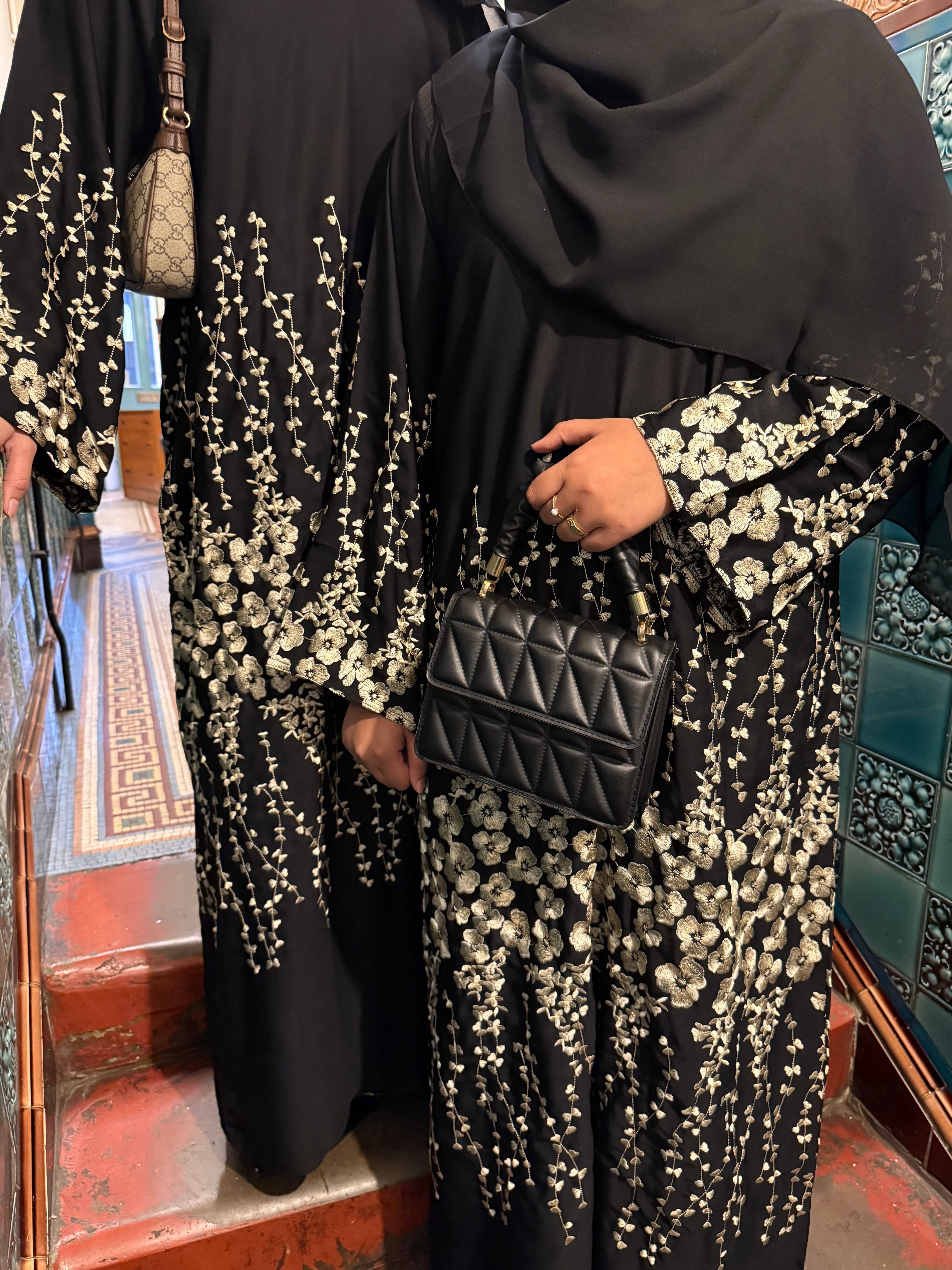Dahlia Floral Abaya