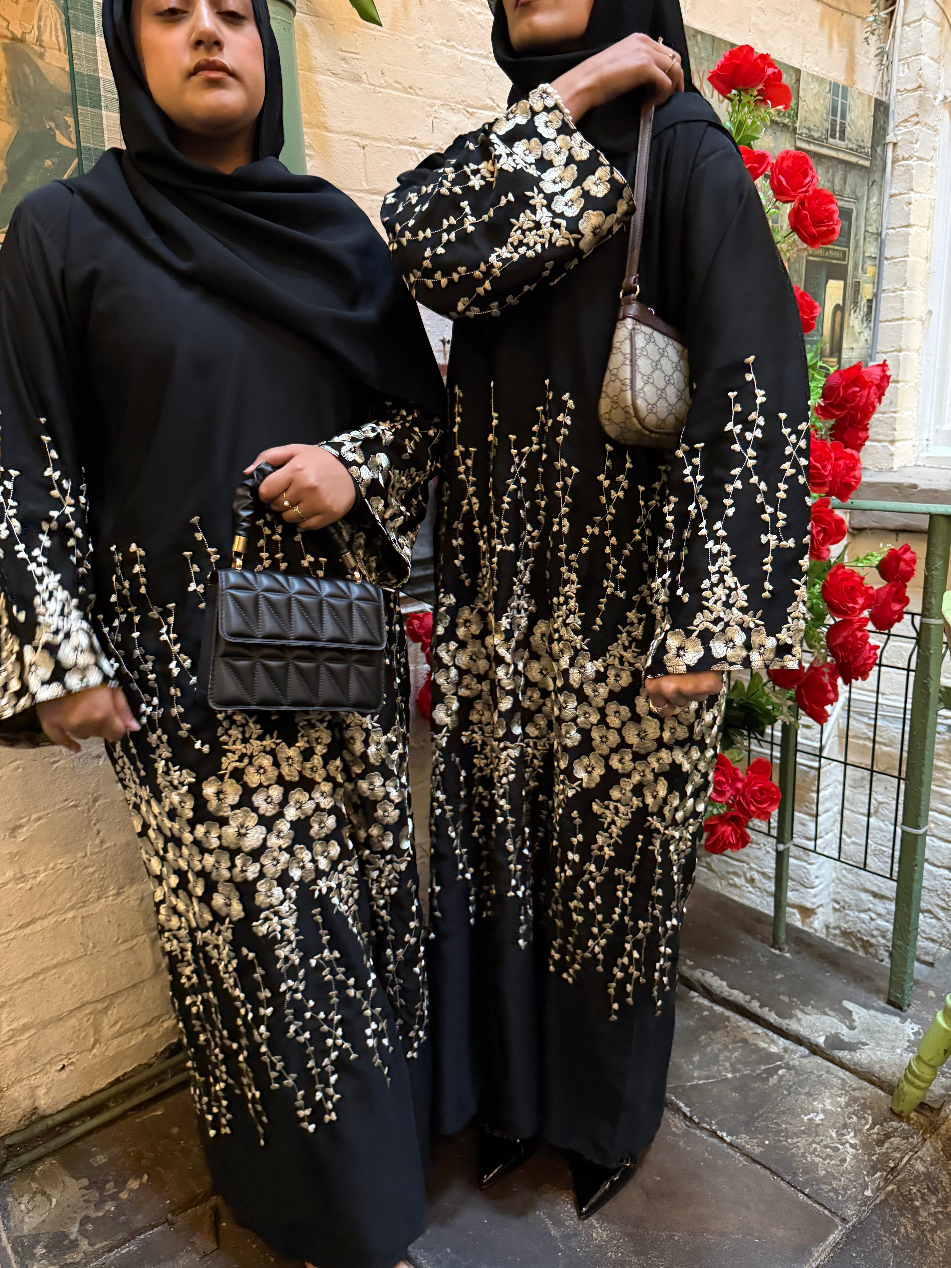 Dahlia Floral Abaya